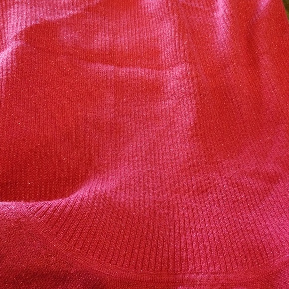 Michael Kors red sparkly lightweight sweater M - Picture 5 of 7